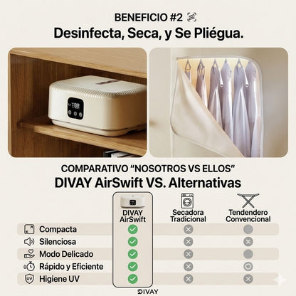 DIVAY AirSwift | Secadora de Ropa