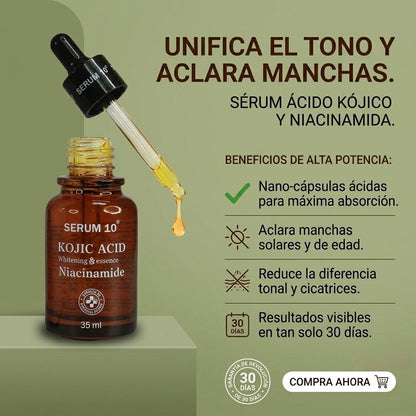 Sérum Aclarante de Manchas Ácido Kójico + Niacinamida